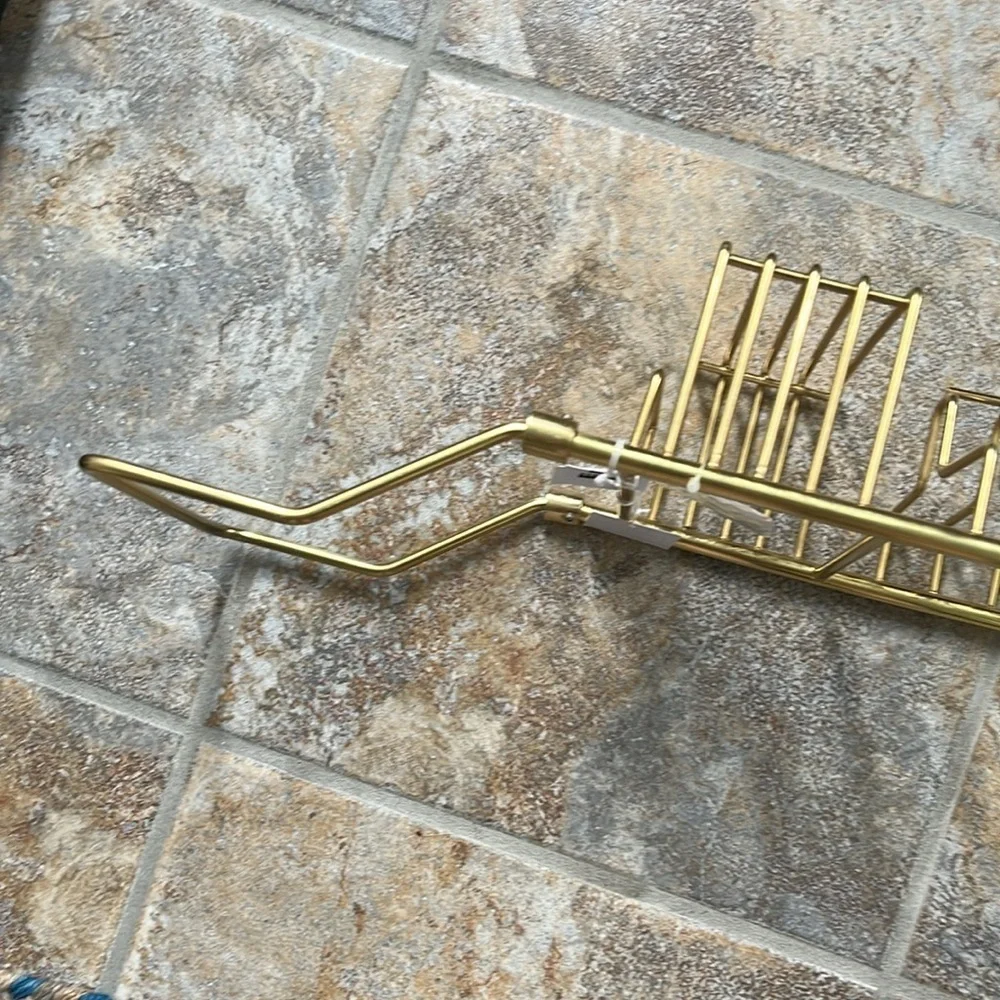 Anthropologie Gold Bathtub Caddy NWT